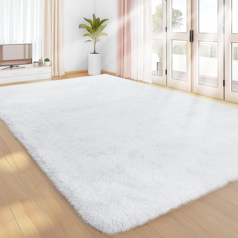 Qozy Up Ultra Soft Shag Area Rug – Fluffy Bedroom & Living Room Carpet for Dorm, Kids Room, Nursery & Home Decor