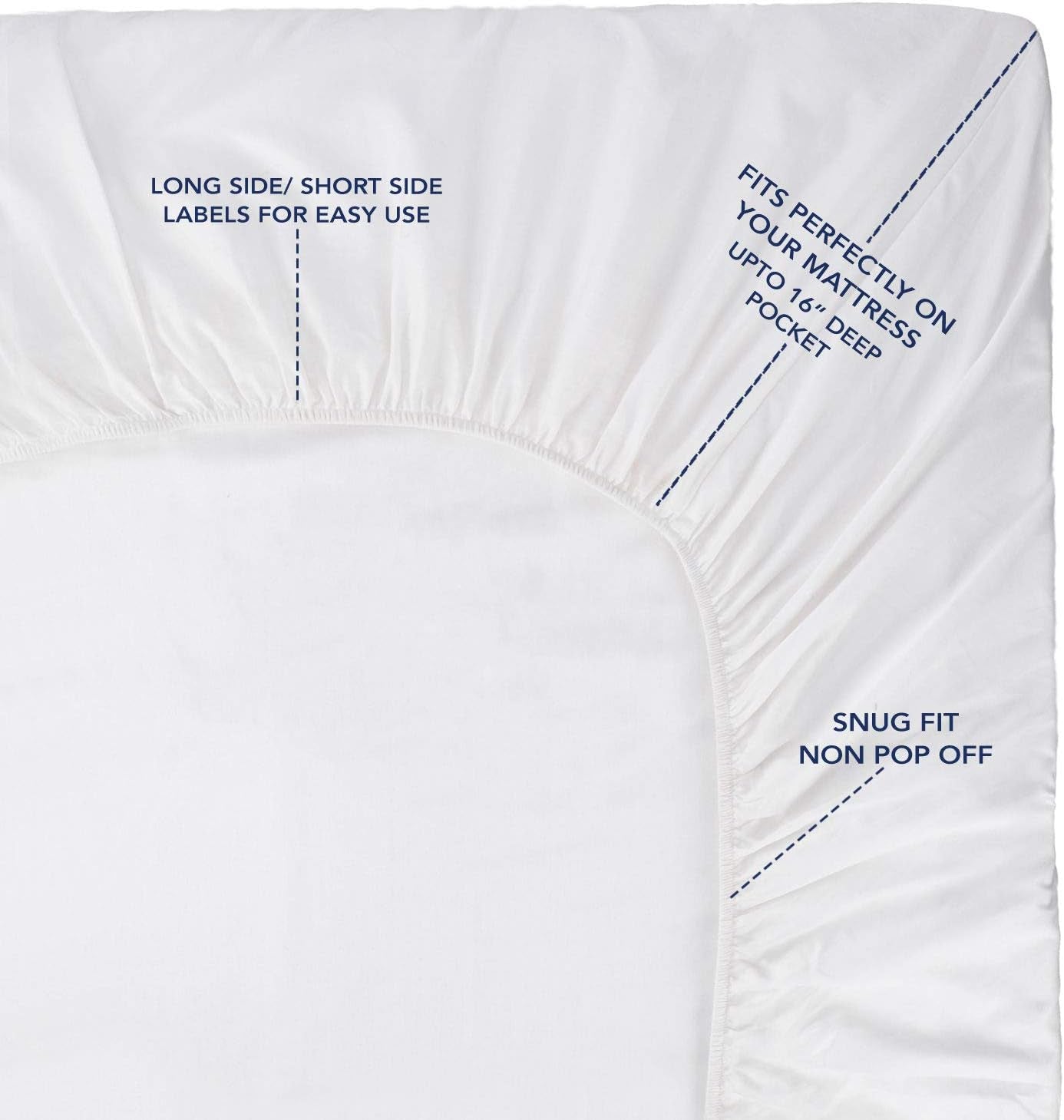 Luxury 100% Egyptian Cotton Twin XL Sheet Set – 3 Pieces, Extra Deep Pockets, Soft & Durable, Hotel Quality