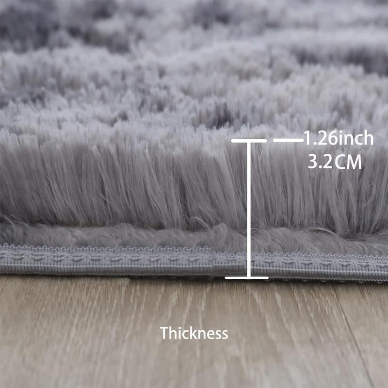 Qozy Up Ultra Soft Shag Area Rug – Fluffy Bedroom & Living Room Carpet for Dorm, Kids Room, Nursery & Home Decor