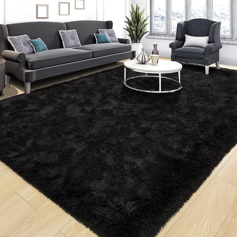 Qozy Up Ultra Soft Shag Area Rug – Fluffy Bedroom & Living Room Carpet for Dorm, Kids Room, Nursery & Home Decor