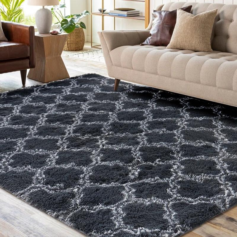 Qozy Up Ultra Soft Shag Area Rug – Fluffy Bedroom & Living Room Carpet for Dorm, Kids Room, Nursery & Home Decor
