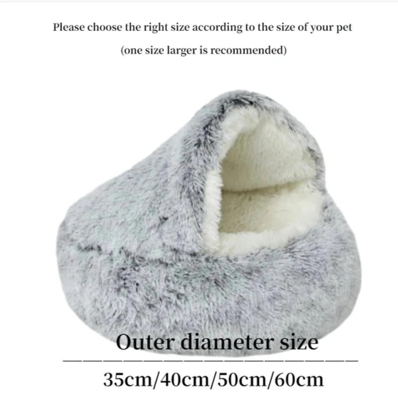 Qozy Up Pet Cuddler | Cozy, Warm Beds for Pets Who Love to Snuggle