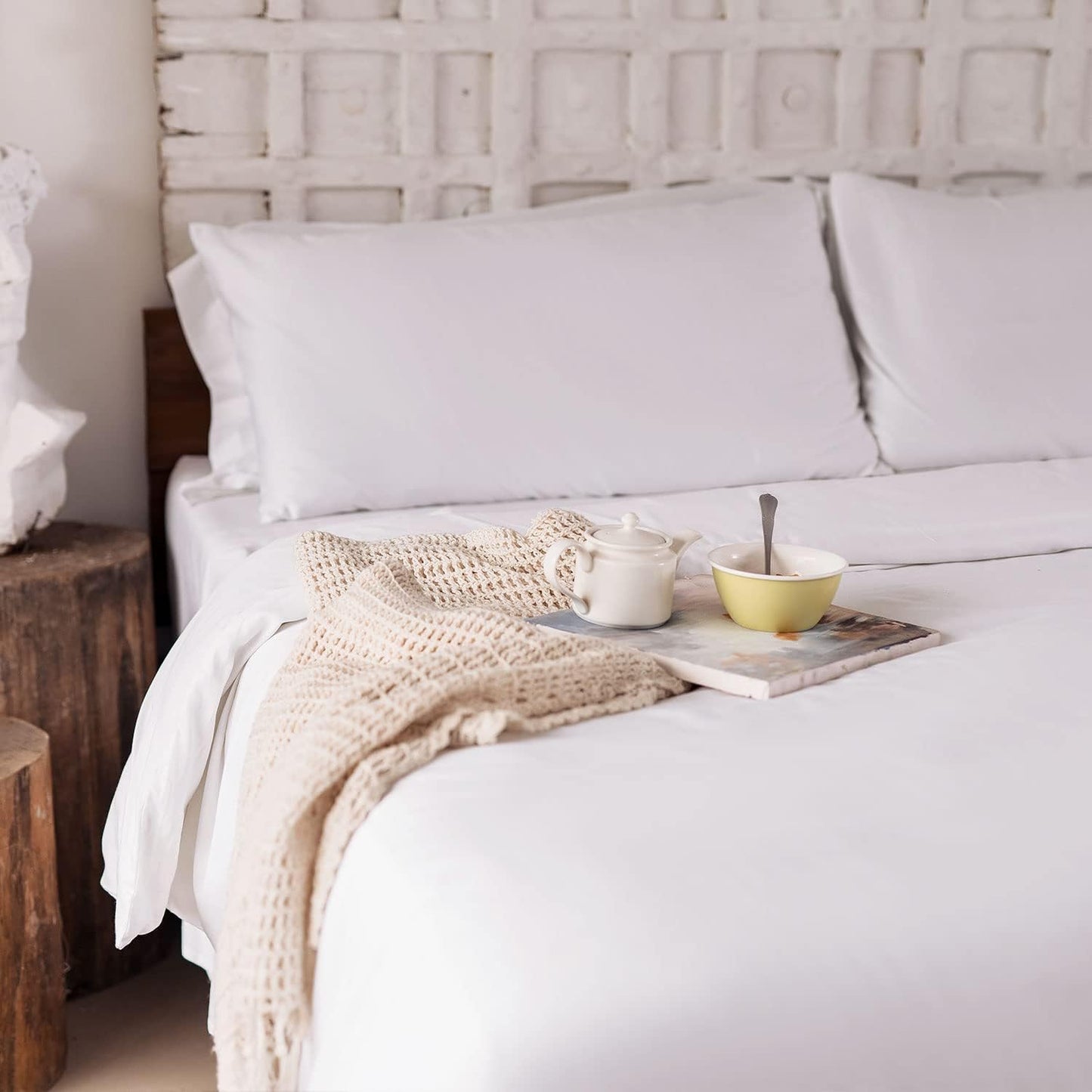 Luxury 100% Egyptian Cotton Twin XL Sheet Set – 3 Pieces, Extra Deep Pockets, Soft & Durable, Hotel Quality